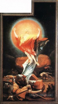renaissance Tableau Peinture - La résurrection Renaissance Matthias Grunewald